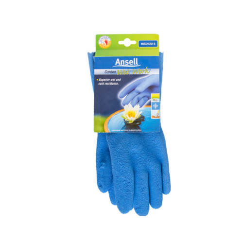 Ansell Garden Wet Work Gloves Size Medium 8