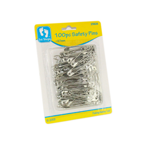 1st Steps 100pc Safety Pins 57mm