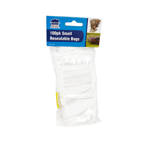 Home Master Small Resealable Bags 100pk