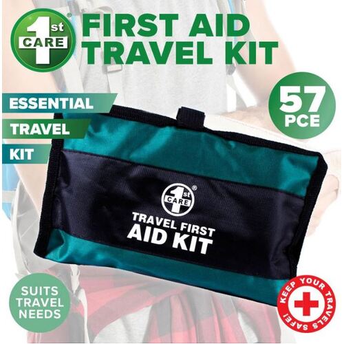 1st Aid Travel First Aid Kit 57 Pieces