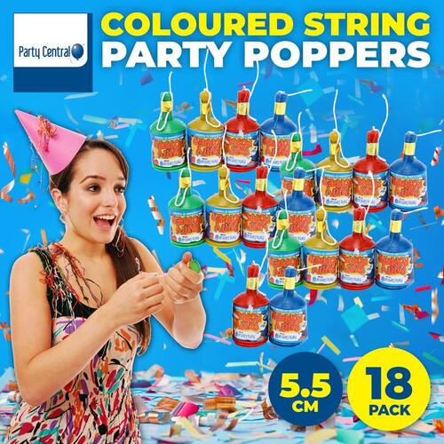 Party Poppers 18pk