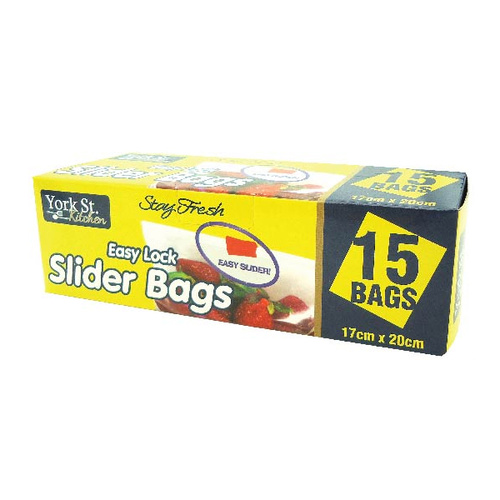 Easy Lock Slider Bags 15pk