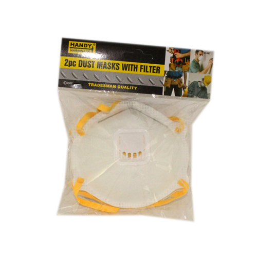 Handy Hardware Dust Masks With Filter 2pk