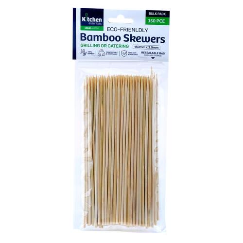 York St. Bamboo Skewers 3mm x 150mm 150pcs