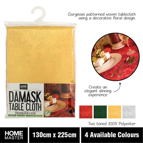 Damask Table Cloth 130cm x 225cm