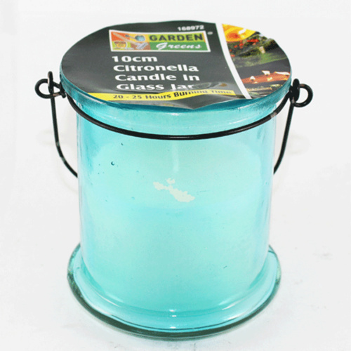 Garden Greens 10cm Citronella Candle in Glass Jar