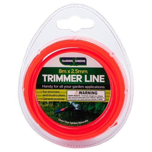 Trimmer Line 8m x 2.5mm Red