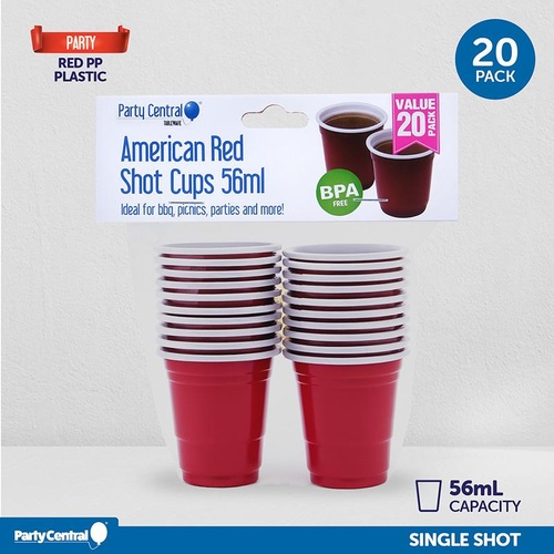 American Red Shot Cup 56ml 20PK