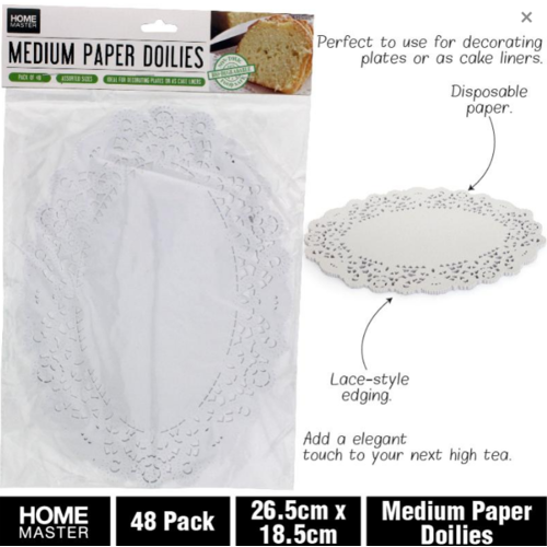 Medium Paper Lace Doilies 48pk