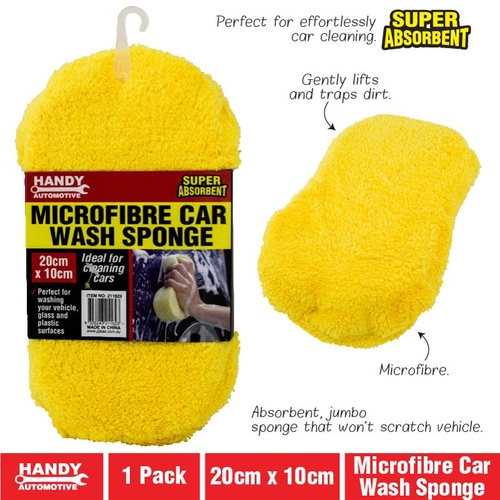 Car Sponge Microfiber 20cm x 10cm x 4.5cm