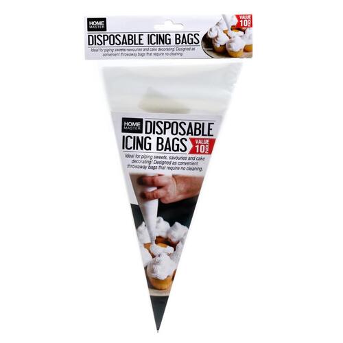 Disposable Pipping Icing Bags 10PK 16 x 31cm 