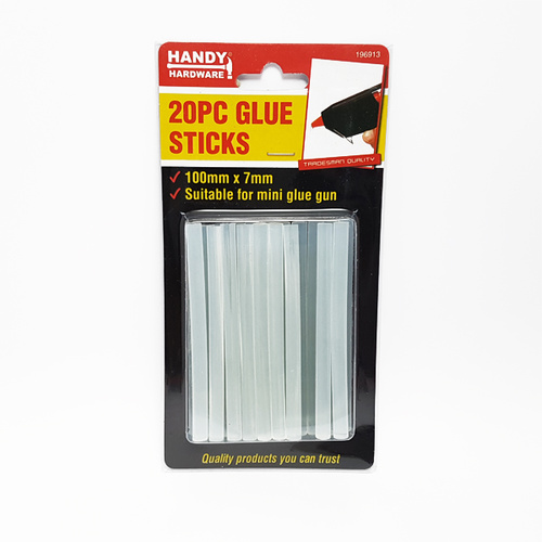 Handy Hardware Glue Sticks 100mm x 7mm 20pcs
