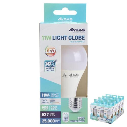 Bulb 11W LED Light - Cool White - E27 (Screw)