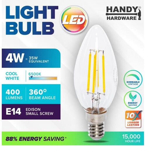 Bulb 4W LED Dimmable Light - Cool White - E14 (Small Screw)