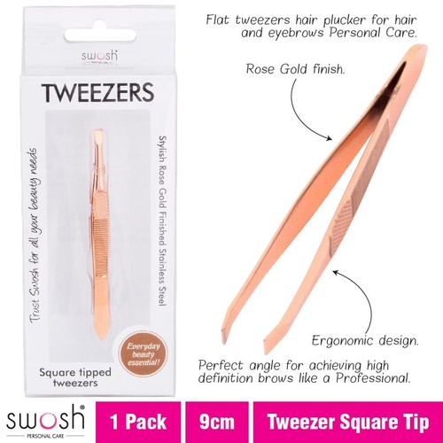 Tweezer with Square Tip 9cm