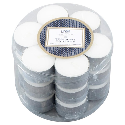 Home Tealight Candles Unscented 9HR 18pk