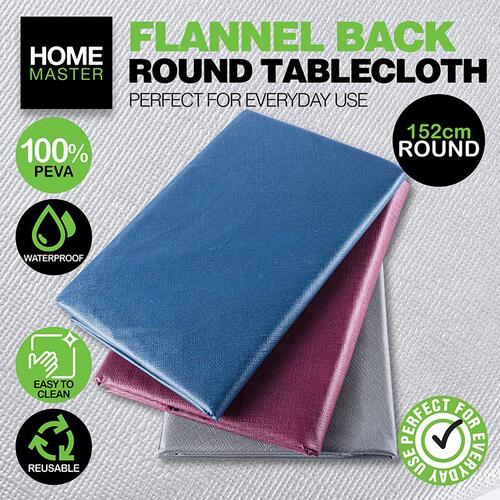 Tablecloth Round Plain 152cm [Colour: Grey]
