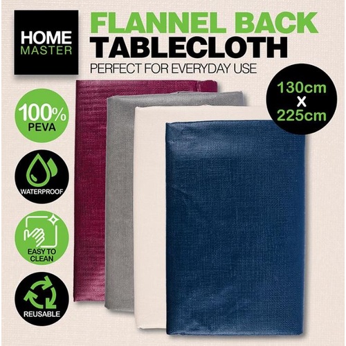 Duramax Tablecloth Flannel Back Oblong 130 x 225cm [Colour: Ivory]