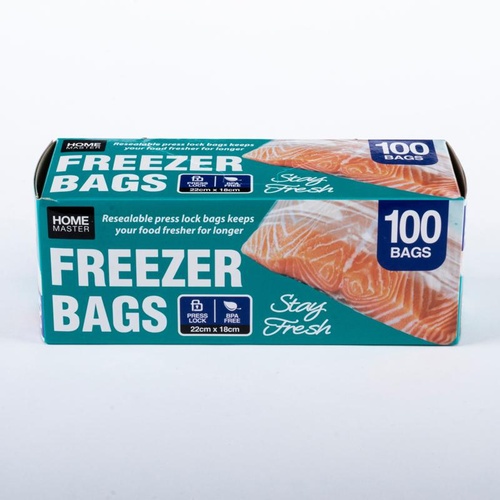 Bag Freezer Snap Lock 22cm x 18cm 100pk