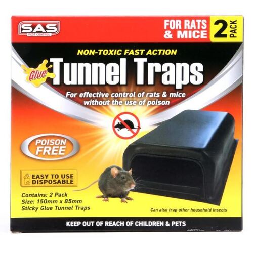 Mouse & Rat Glue Trap Tunnel 2pk
