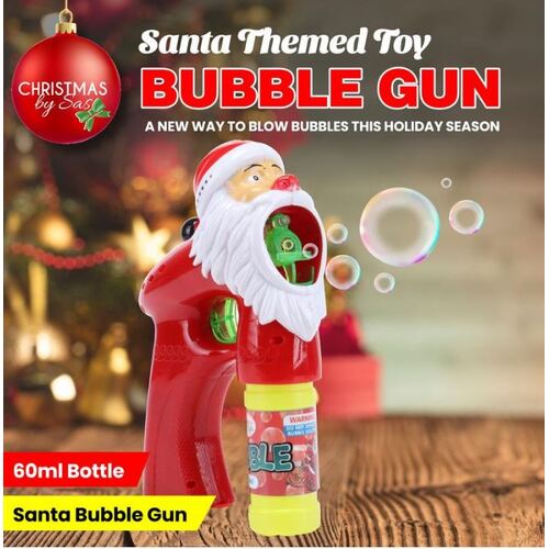 Santa Bubble Gun1pk 