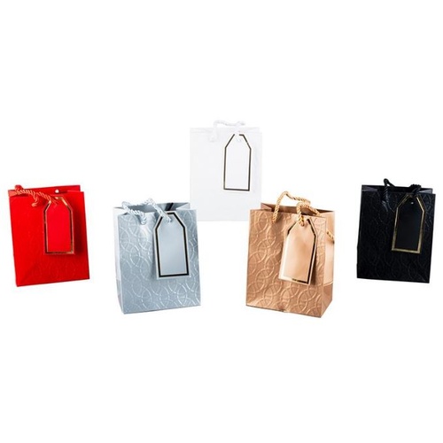 Luxury Embossed Small Gift Bag [Colour: Red]