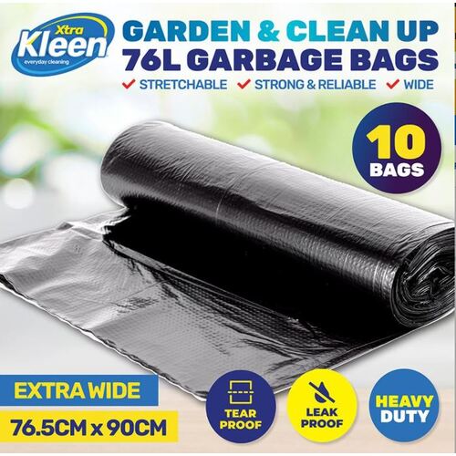 Xtra Clean Extra Large Garbage Bags 76L10pk