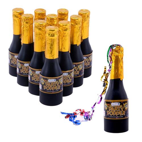 Party Popper in Champagne Bottle 16cm 