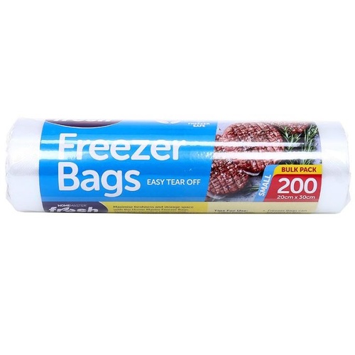 Freezer Bag Roll Bulk Pack 200pc (Small) 20cm x 30cm