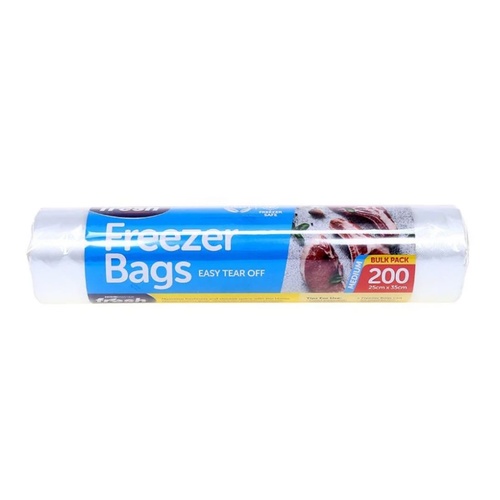 Freezer Bags Roll Easy Tear Off 200 Pcs Medium 25cm x 35cm