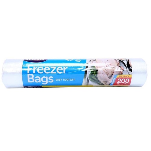 Freezer Bag Roll Bulk Pack 200pc (Large) 30cm x 40cm