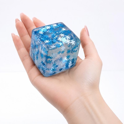 Squishy Squeeze - Slow Rise Snowflake Cube - 4.5cm 1PC