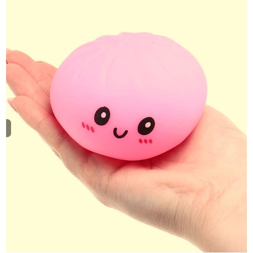 Squishy Squeeze - Dumpling with Steamer Basket - 8.5cm - Assorted Colours 