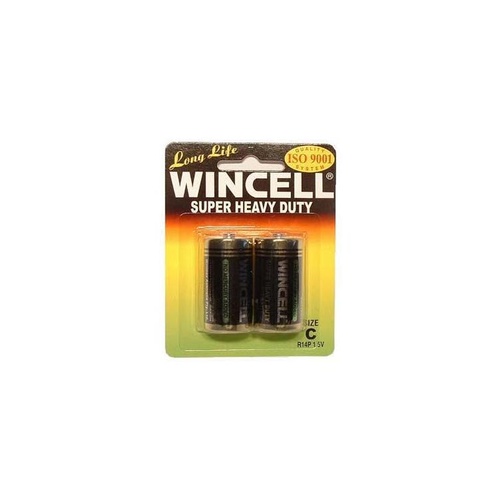 Wincell Super Heavy Duty Battery Size D 2pk