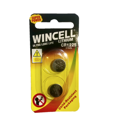 Wincell Lithium CR1225 Battery 2pk