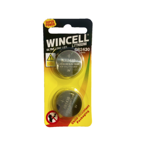 Wincell Lithium CR2430 Battery 2pk