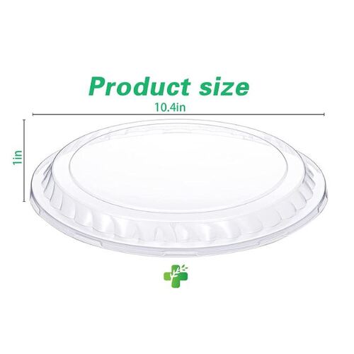 1 x 10" 6 Compartment Round Platter CLEAR DOME LID 26cm