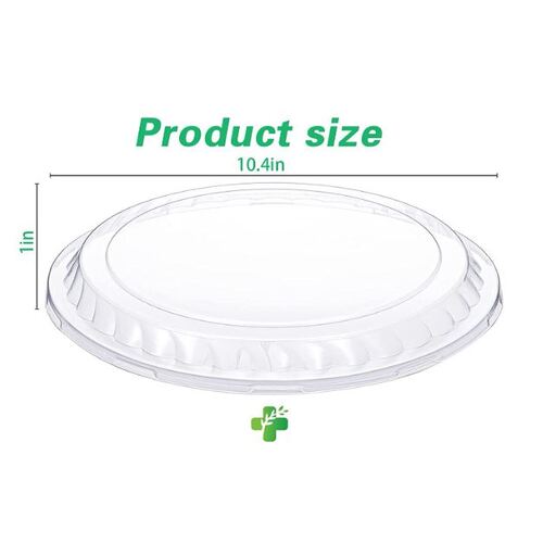 1 x 10" 6 Compartment Round Platter CLEAR DOME LID