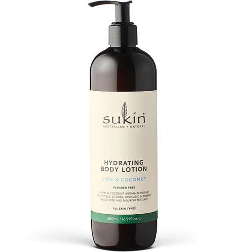 Sukin Hydrating Body Lotion Lime & Coconut 500mL