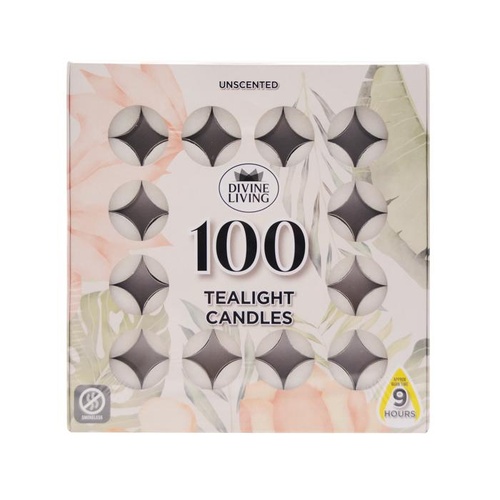 York St. Tealight Candles 9 Hour 100PK