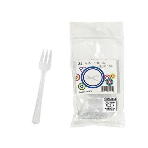 Reusable Mini Forks 9.5cm PK24