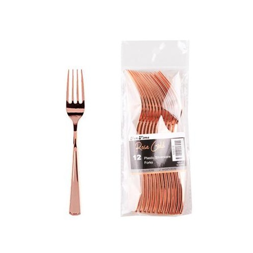 Rose Gold Forks PK12