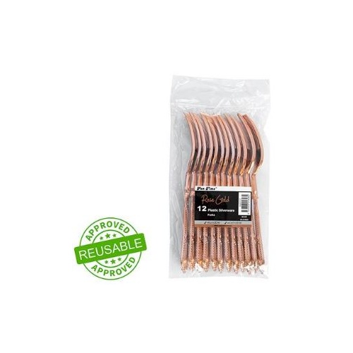 Rose Gold Heavy Duty Fork 12PK