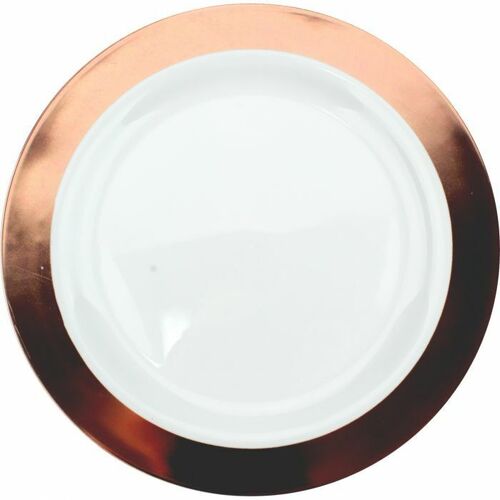 Rose Gold 180mm Plain Plates PK6