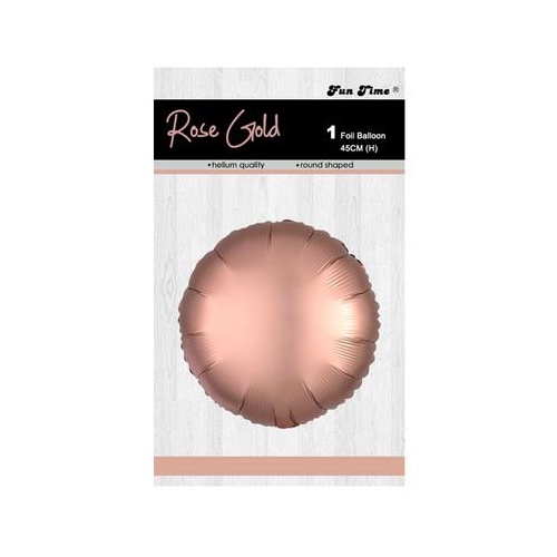 Rose Gold Foil Balloon 45cm Round