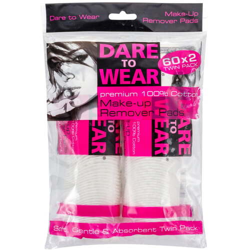 Dare To Wear Make-Up Remover Pads Twin Pack