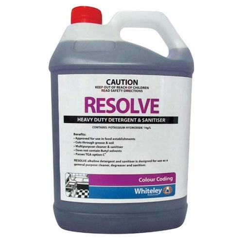 Resolve 5lt Heavy Duty Detergent And Sanitizer