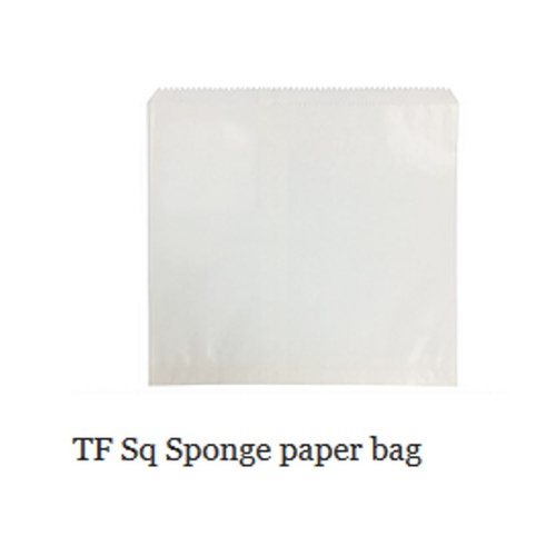 Paper White Bags TF Square Sponge 280mm x 279mm 500pk