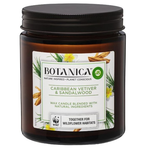 Botanica Caribbean Vetiver & Sandalwood Candle 205g