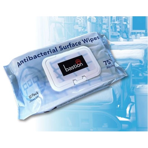 Bastion Antibacterial Surface Wipes 80 Sheets